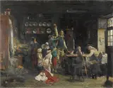 Adolf Echtler, La Pecheresse Repentie (The Penitent's Appeal), oil on canvas