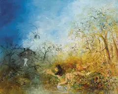 David Boyd, Towards the Gumtrees 1972, 1972, oil on canvas