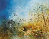David Boyd, Towards the Gumtrees 1972, 1972, oil on canvas