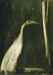 Brolga 1964 by Albert Tucker, 1964, synthetic polymer paint on composition board, sold Jul 2014