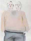 Fiona McMonagle, Two Heads Are Better Than 1. 2003, 2003, watercolour on paper