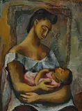 Donald Friend, Mother and Child 1947