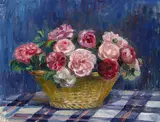 Nora Heysen, (Still Life of Roses in a Basket)