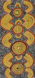 Kangaroo Dreaming (1971) by Mick Namarari Tjapaltjarri, 1971, synthetic polymer paint on composition board, offered May 2014