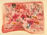 Wattie Karruwara, Untitled (circa 1965), 1965, watercolour on paper