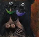 Albert Tucker, Image of Modern Evil 1944, 1944, pastel and watercolour on paper