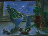 Evening Still Life (1976) by Margaret Olley, 1976, oil on composition board, sold May 2014