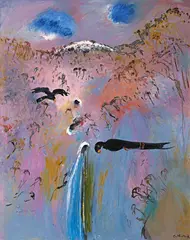 The Magic Flute IV (1990) by Arthur Boyd, 1990, oil on canvas, sold May 2014