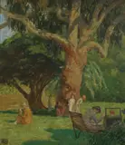 Rupert Bunny, (Scene in Botanical Gardens) (circa 1932-1933)