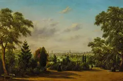 Henry Gritten, Melbourne from the Botanical Gardens 1865, 1865, oil on canvas