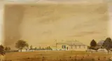 C. H. T. Costantini, South East View of Windsor Park 1854, 1854, ink, watercolour and gouache on paper