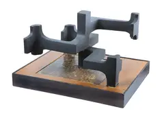 Margel Hinder, Model for Box Construction, circa 1982, 1982, synthetic polymer on plaster