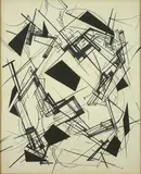 Frank Hinder, Drawing (Black - White Constructive) 1965, 1965, ink on paper
