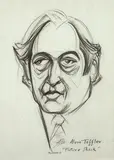 Frank Hinder, Alvin Toffler - Future Shock 1972, 1972, pencil on paper