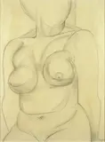 Frank Hinder, (Figure) 1936, 1936, pencil on paper