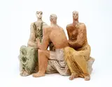 Lyndon Raymond Dadswell, (Figure Group 3), painted terracotta