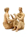 Lyndon Raymond Dadswell, (Figure Group 1), painted terracotta