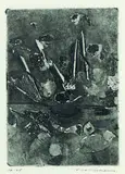 Fred Williams, Knoll in the You Yangs, 1963-1964, 1963-1964, sugarlift aquatint, aquatint, open biting, etching, 8engraving and drypoint