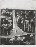 Fred Williams, Landscape with a Steep Road, 1959, 1959, aquatint, drypoint, engraving, open biting and etching