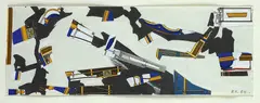 (Untitled) 1984 by Robert Klippel, 1984, collage and ink on paper, sold Apr 2014