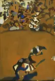 John Olsen, (Untitled) 1969, 1969, oil on composition board