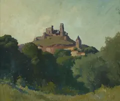 Chateau Grimant 1924 by Elioth Gruner, 1924, oil on composition board, offered Apr 2014