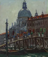 St. Mark's, Venice by Will Ashton, oil on canvasboard, sold Apr 2014