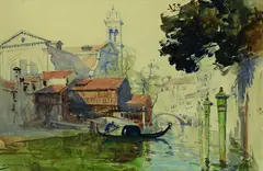 Venice (1908) by Arthur Streeton, 1908, watercolour on paper, sold Apr 2014