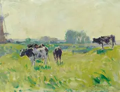 Charles Wheeler, (Cattle), oil on board