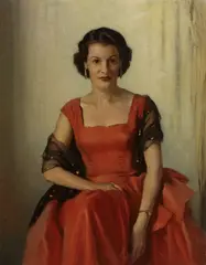 Charles Wheeler, Mrs William Abrahams, oil on canvas