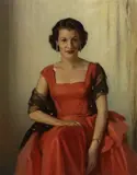 Charles Wheeler, Mrs William Abrahams, oil on canvas
