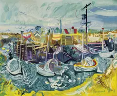 John Perceval, Tapisserie d'Aubusson (manufacturer) FISHERMAN'S INLET, TOORADIN (1975), 1975, wool and cotton