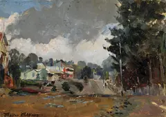 WARRANDYTE (CIRCA 1908-1910) by Walter Withers, 1908-1910, oil on wood, offered Nov 2013