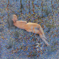 Lin Onus, ROBYN (1995), 1995, synthetic polymer paint on canvas