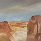CENTRAL AUSTRALIA 1988 by Sidney Nolan, 1988, oil on canvas, offered Nov 2013