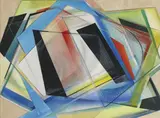 Frank Hinder, COLD CHANGE 1953, 1953, watercolour and pastel on paper on composition board