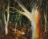 BUSH 1966 by Albert Tucker, 1966, synthetic polymer paint on composition board, sold Oct 2013