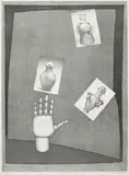 John Brack, A HAND WITH ETRUSCANS 1977, 1977, lithograph