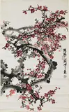 Guanshan Yue, PRUNUS BLOSSOM, ink and colour on paper, hanging scroll