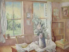 Jean Appleton, STUDY TABLE 1986, 1986, oil on canvas on composition board