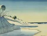 Kenneth Robertson Macqueen, SANDY LAGOON, watercolour