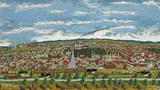 Sam Byrne, BROKEN HILL, THE SILVER CITY, oil on composition board