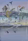 (SHOALHAVEN RIVER LANDSCAPE) by Arthur Boyd, oil on board, offered Oct 2013