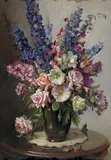 Ernest Buckmaster, (FLORAL STILL LIFE)