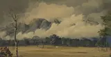 Alfred Sharpe, BUCKET MOUNTAINS, GLOUCESTER, NEW SOUTH WALES 1904, 1904, watercolour on paper on board