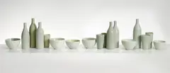 HARBOUR (2002) by Gwyn Hanssen-Pigott, 2002, translucent porcelain, 17 pieces, sold Aug 2013