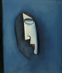 Charles Blackman, FACE (1957), 1957, oil on canvas