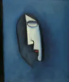 FACE (1957) by Charles Blackman, 1957, oil on canvas, sold Aug 2013