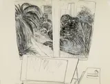 CLARK PARK, LAVENDER BAY (1976) by Brett Whiteley, 1976, ink, charcoal and pencil on paper, offered Aug 2013