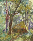 Grace Cossington Smith, ROCKS IN THE BUSH 1947, 1947, oil on pulpboard